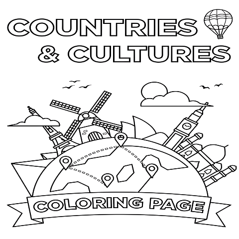 Countries Cultures Coloring Pages