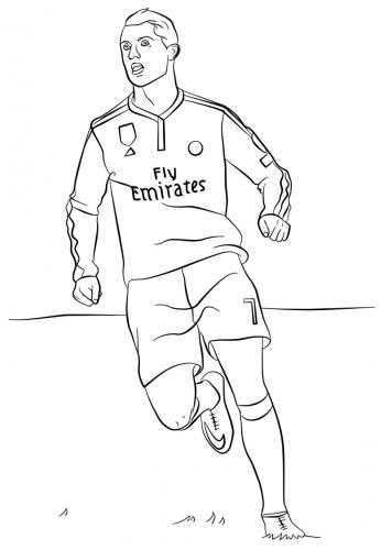 Cristiano Ronaldo Coloring Pages