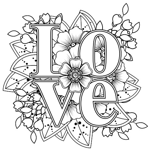 Love Coloring Pages