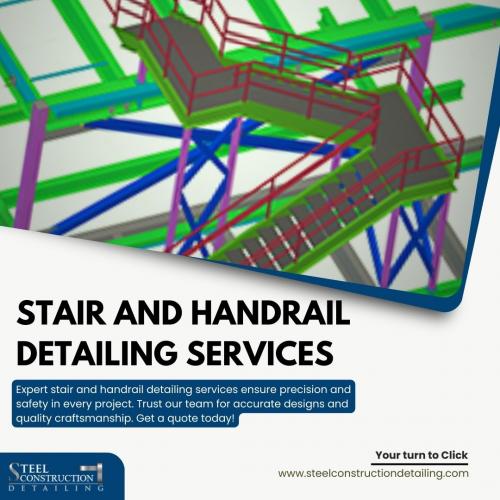 Stair and Handrail Detailing Services - Steel Construction Detailing (4)